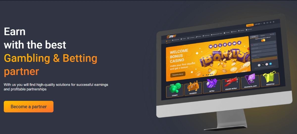 jvspin partners: iGaming offer for affiliates.